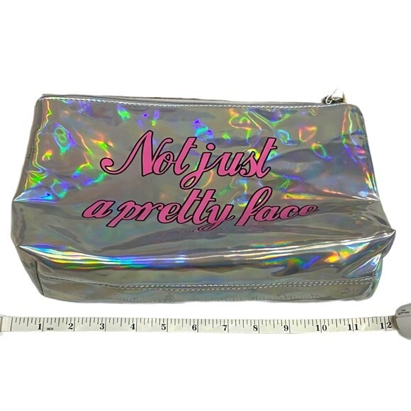 Primark Metallic Iridescent Nylon Zip Pouch - Picture 7 of 7